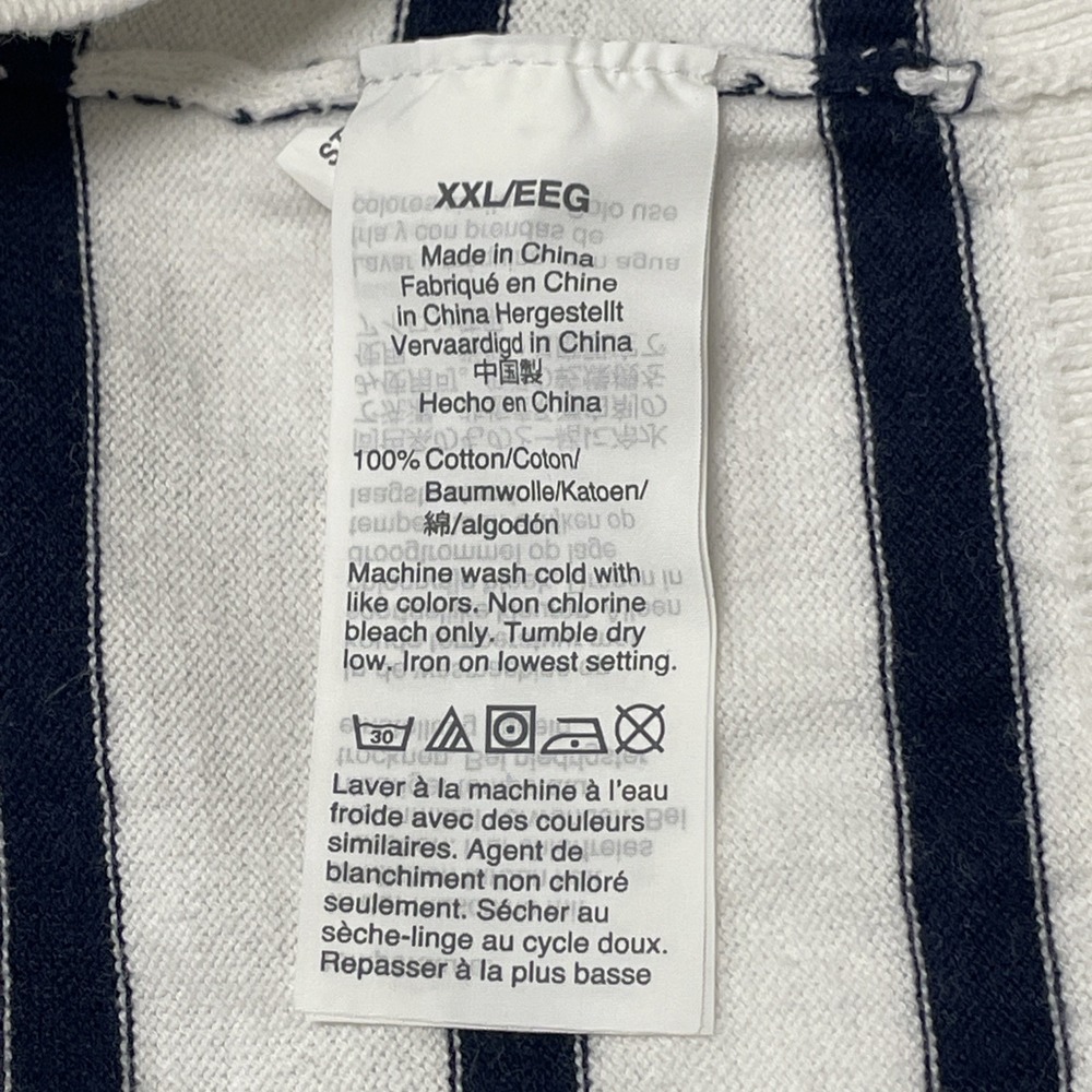 NWT J. Crew Lightweight‎ Black &White Striped Cardigan Sweater Women's XXL - Picture 10 of 10